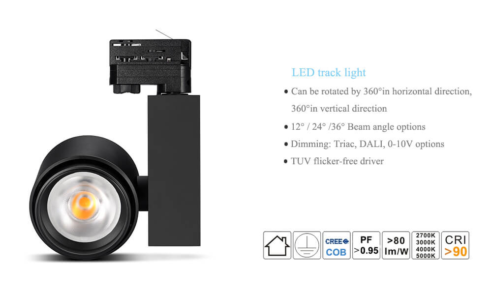 Led Track Light - TD Series - LED Track Lighting Heads - 1