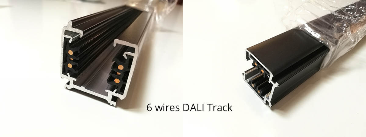 DALI dimmable track rail