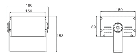 flood light size