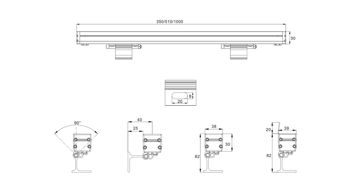 led-wall-washer-dimension-drawing