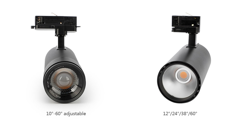 led track light optics