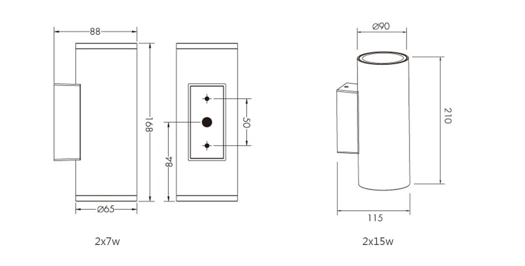 led outside wall lights