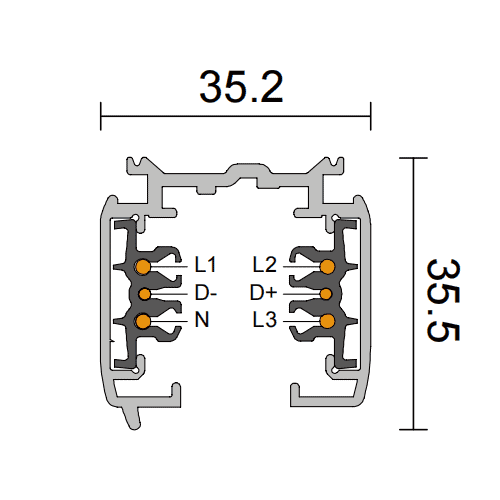3 Circuits Dali Track Rails 1m 2m 3m 4m