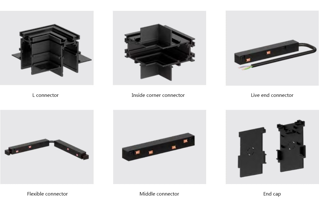 Magnetic Track Rail Recessed Mounted - Magnetic track lighting system - 3