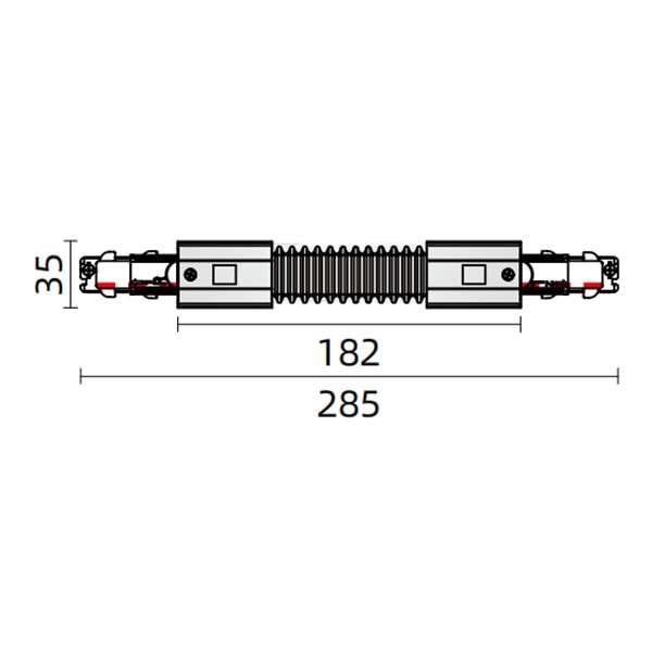Dali Track Light Flexible Connector