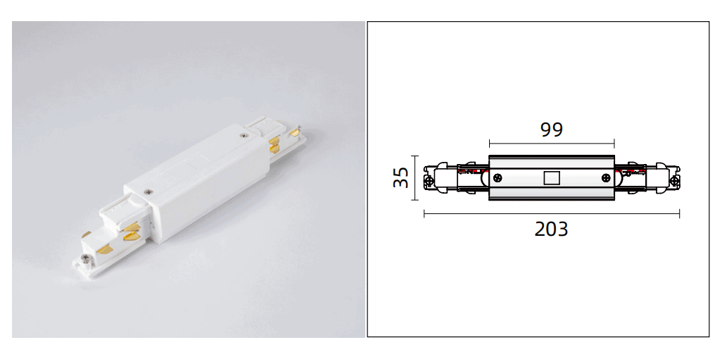 Dali Track Light Middle Connector