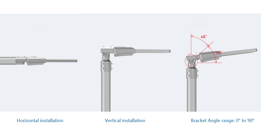 led street lighting installation