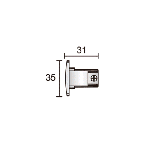 Track Lighting End Cap
