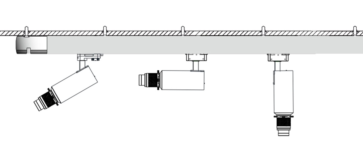 installation of led track light