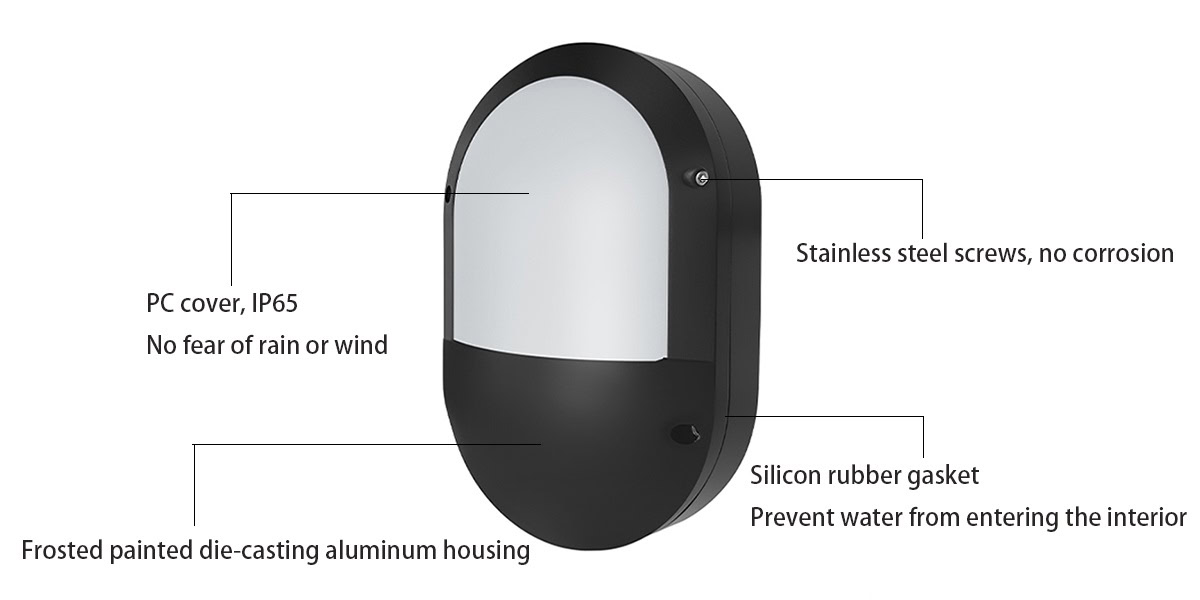 bulkhead wall light structure