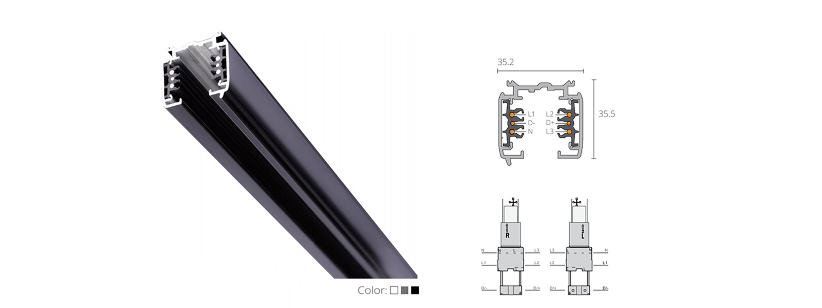 LED Track Rail -  - 1