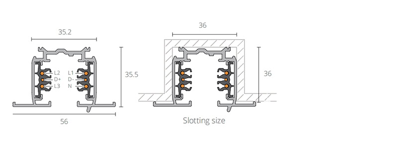Recessed LED Track -  - 2