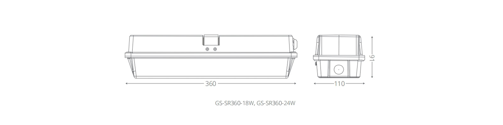 Square Bulkhead - SR Series -  - 7