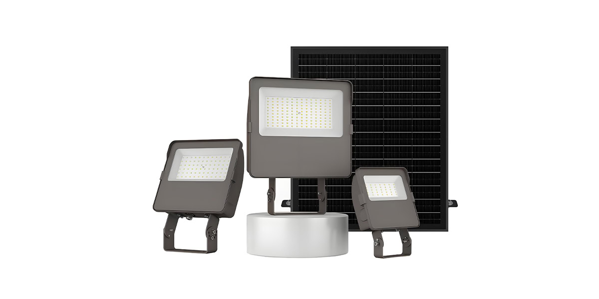 Solar flood lamps