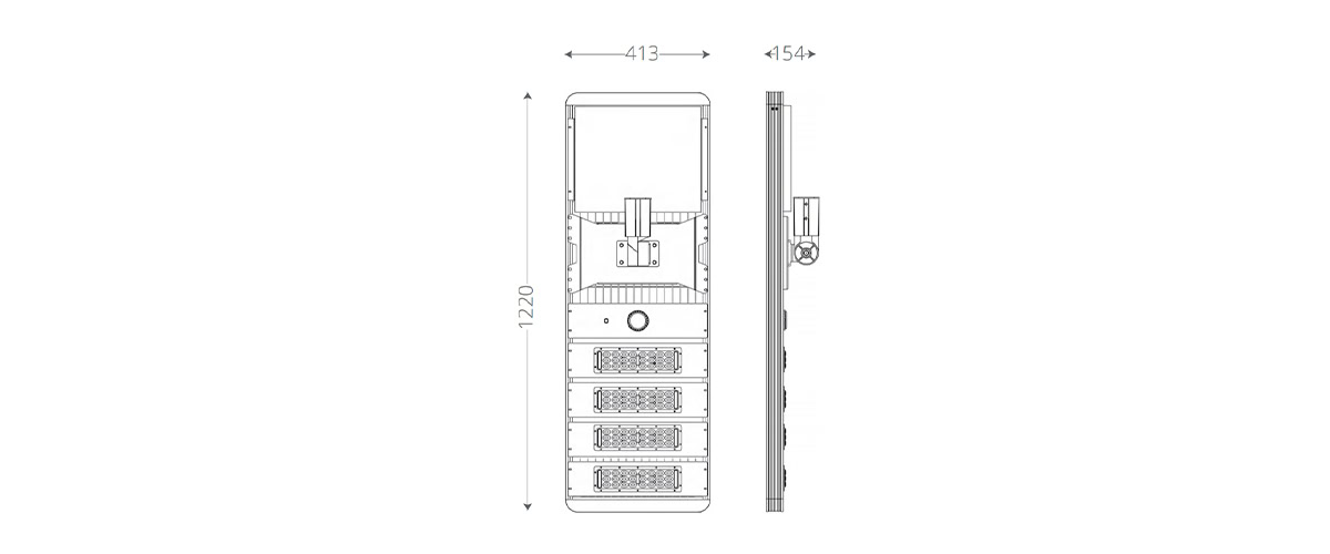 solar light street size