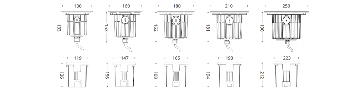 LED In Ground Depth Anti Glare Series -  - 13