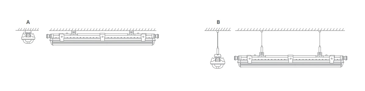 Linear batten light - TW Series -  - 8