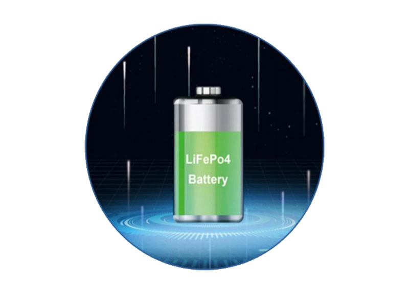 semi integrated solar street light battery