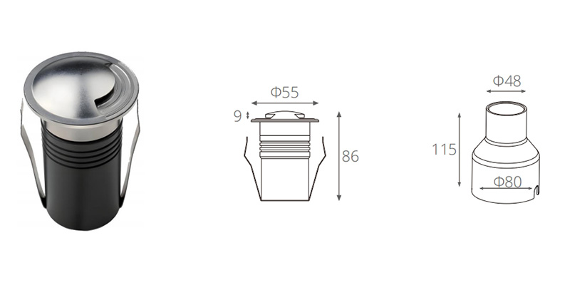 LED Inground Side Light Series -  - 10