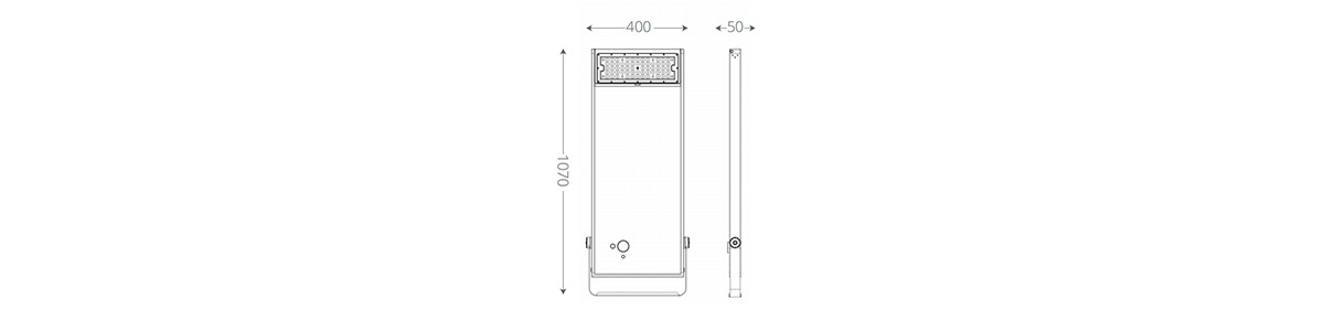 size of Floodlight Solar