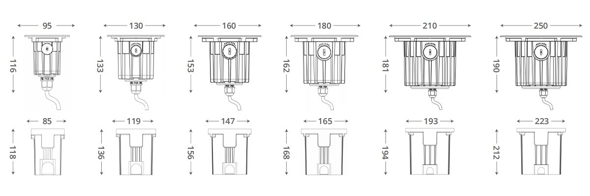 Underground Lamp Adjustable Series -  - 13